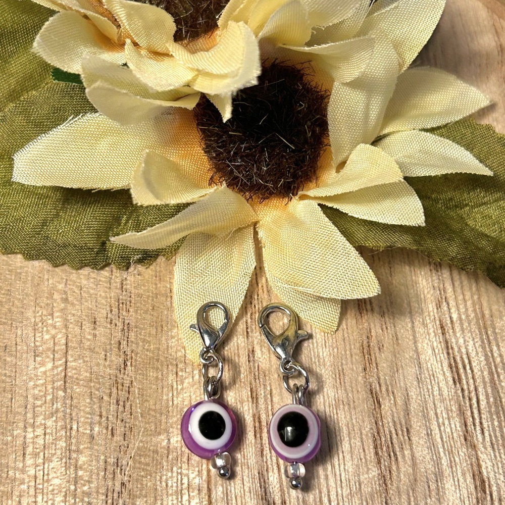 Purple Evil Eye Charm